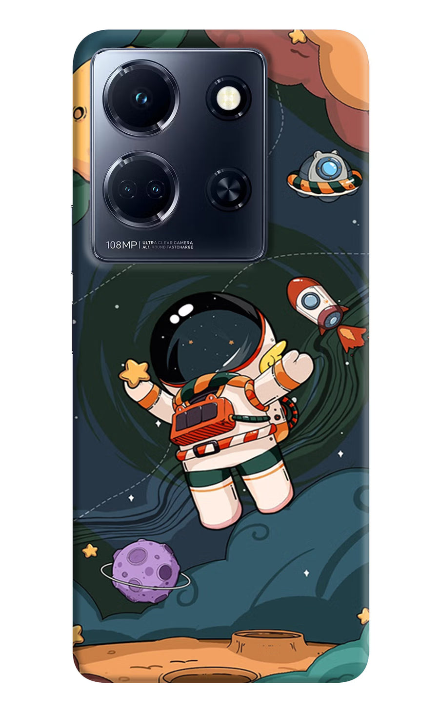 Cartoon Astronaut Infinix Note 30 5g Back Cover, Hard case