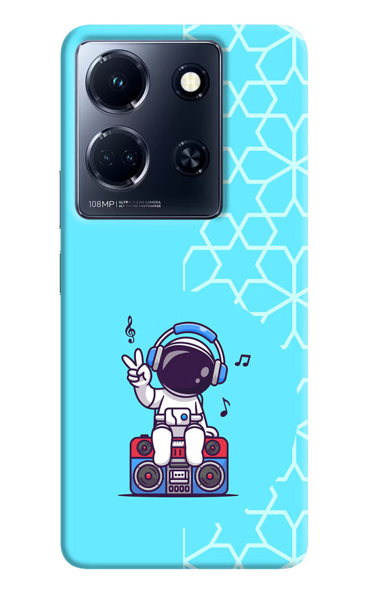 Cute Astronaut Chilling Infinix Note 30 5g Hard Case Back Cover by Casekaro