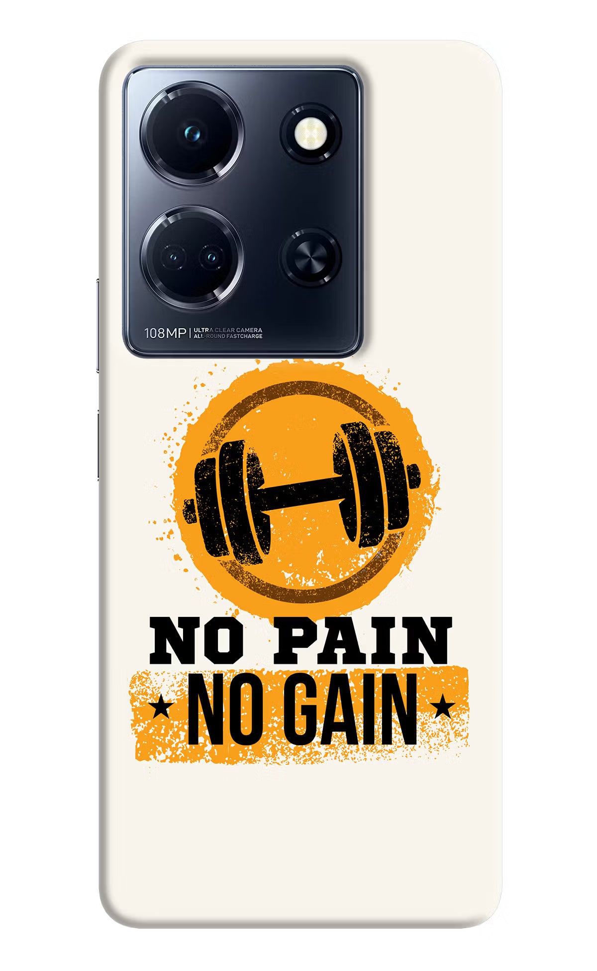 No Pain No Gain Infinix Note 30 5g Hard Case Back Cover by Casekaro