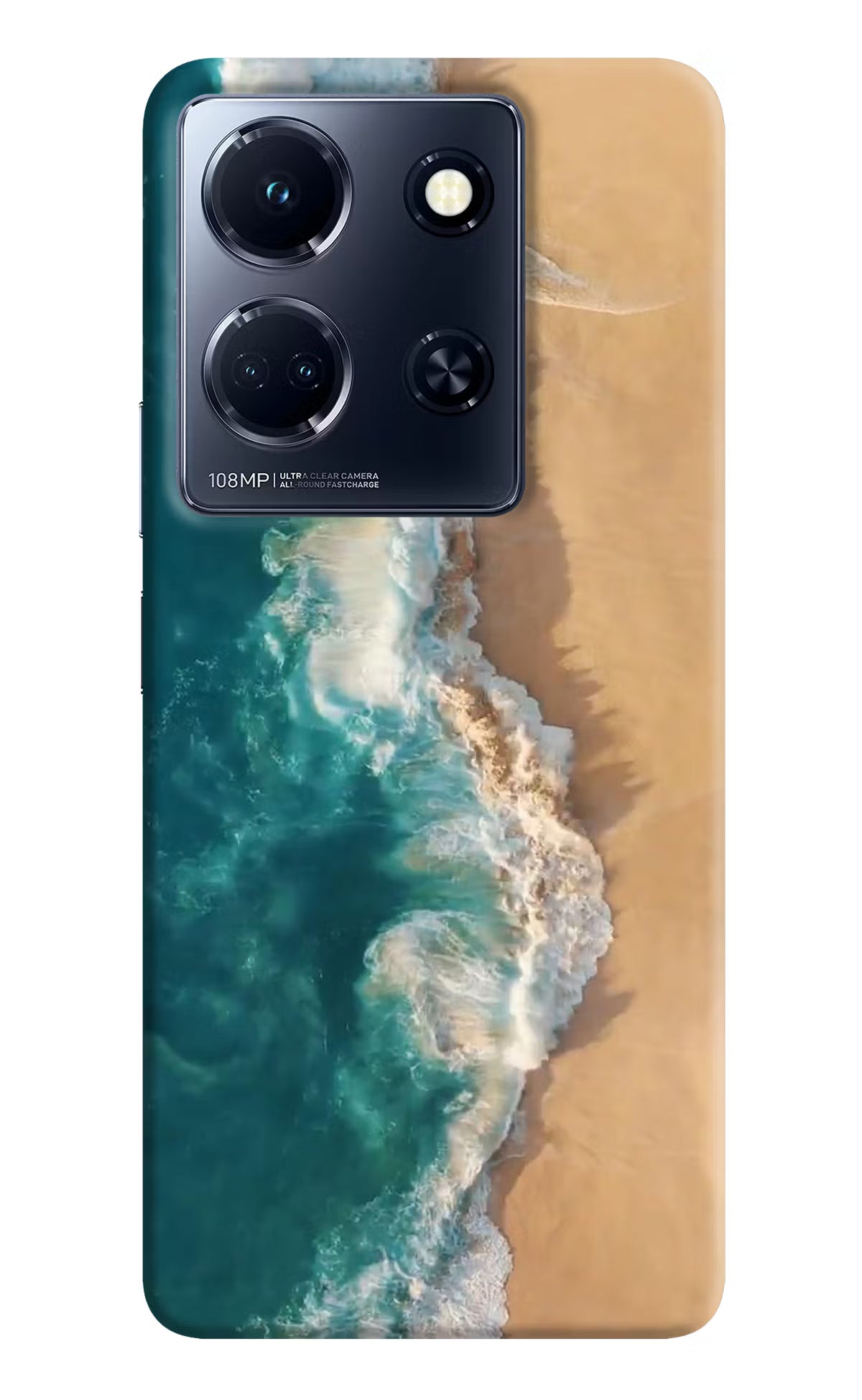 Ocean Beach Infinix Note 30 5g Hard Case Back Cover by Casekaro