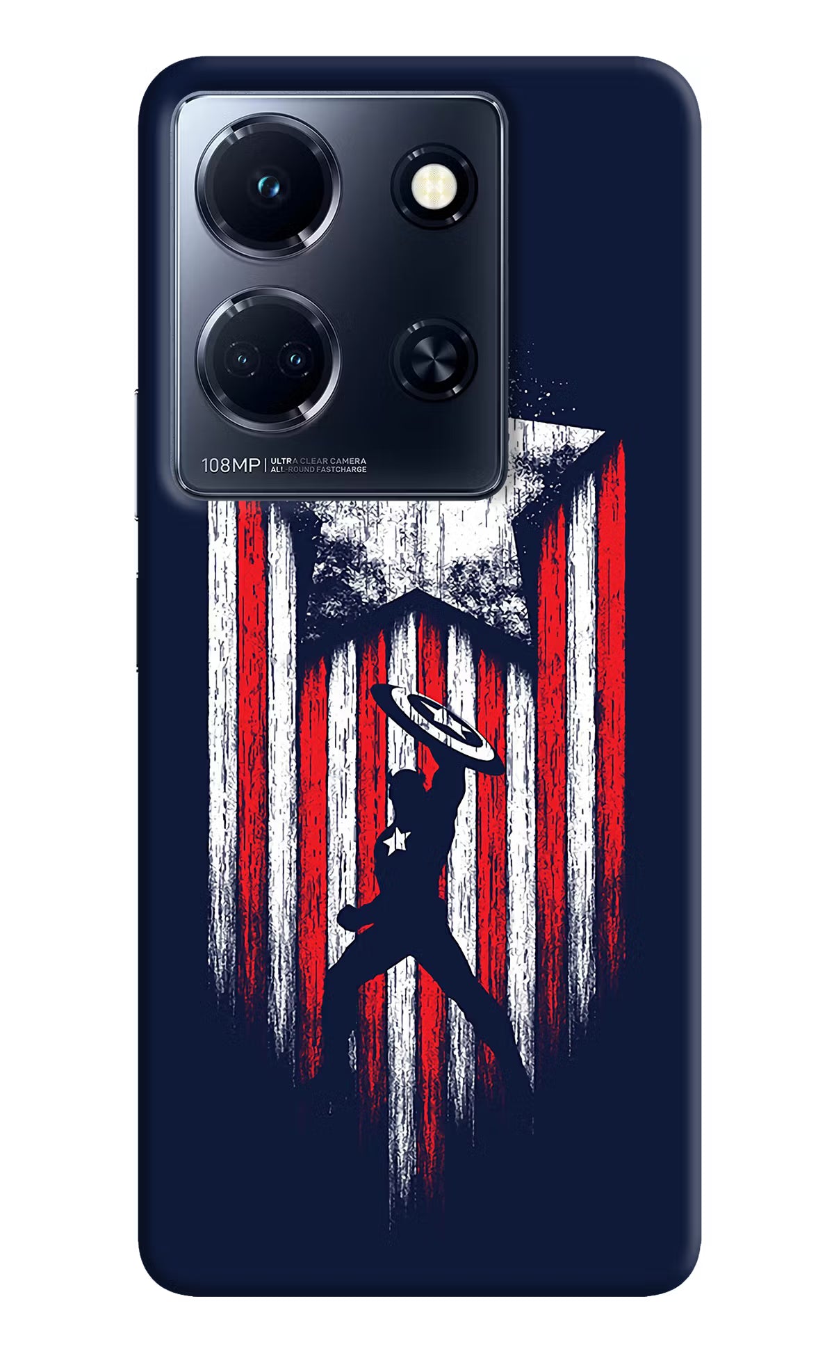 Captain America Marvel Art Infinix Note 30 5g Hard Case Back Cover by Casekaro