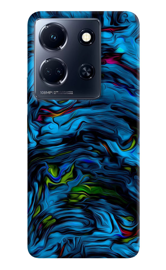 Dark Blue Abstract Infinix Note 30 5g Back Cover