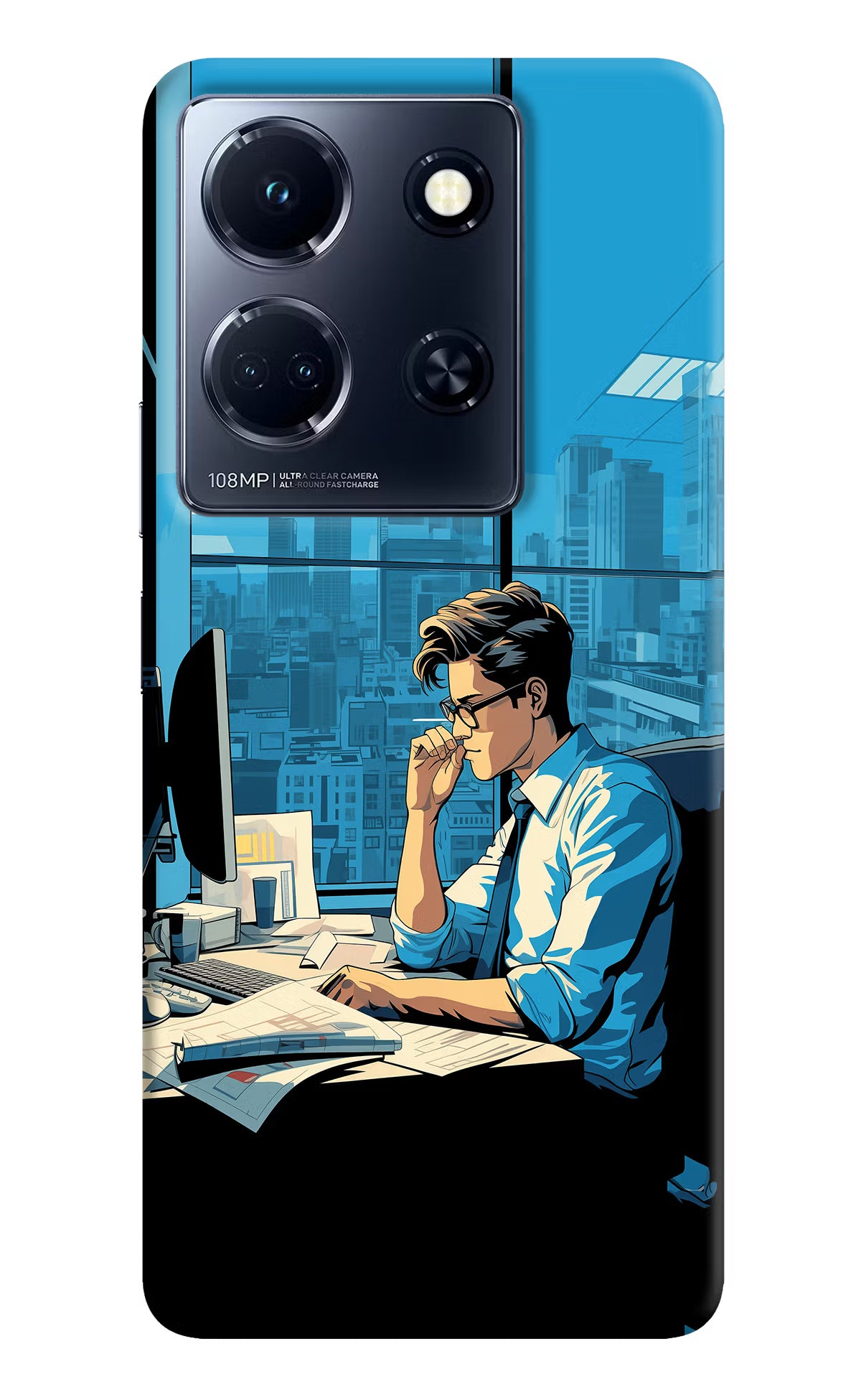 Focused Hustler (AI Generated) Infinix Note 30 5g Hard Case Back Cover by Casekaro