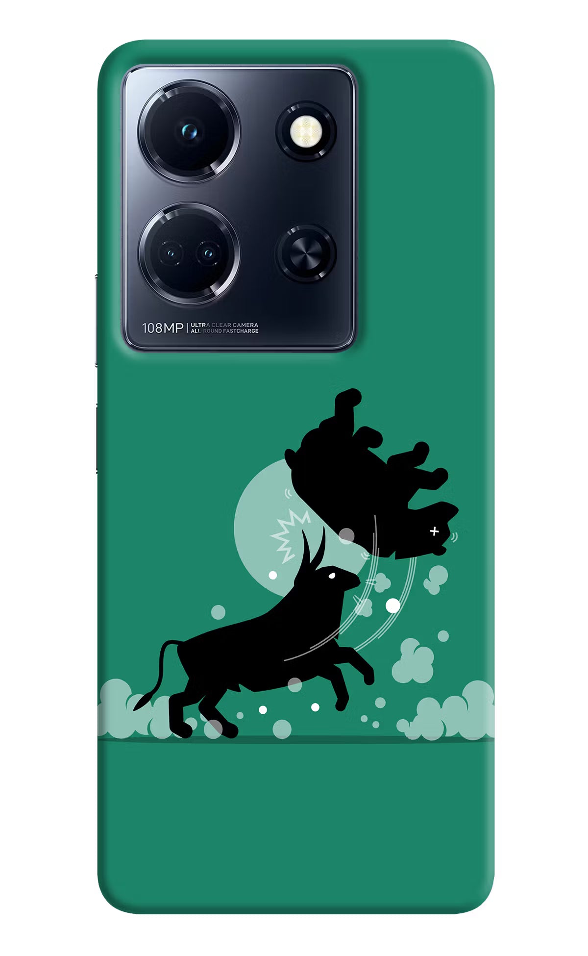 Bull Conqueror Infinix Note 30 5g Hard Case Back Cover by Casekaro