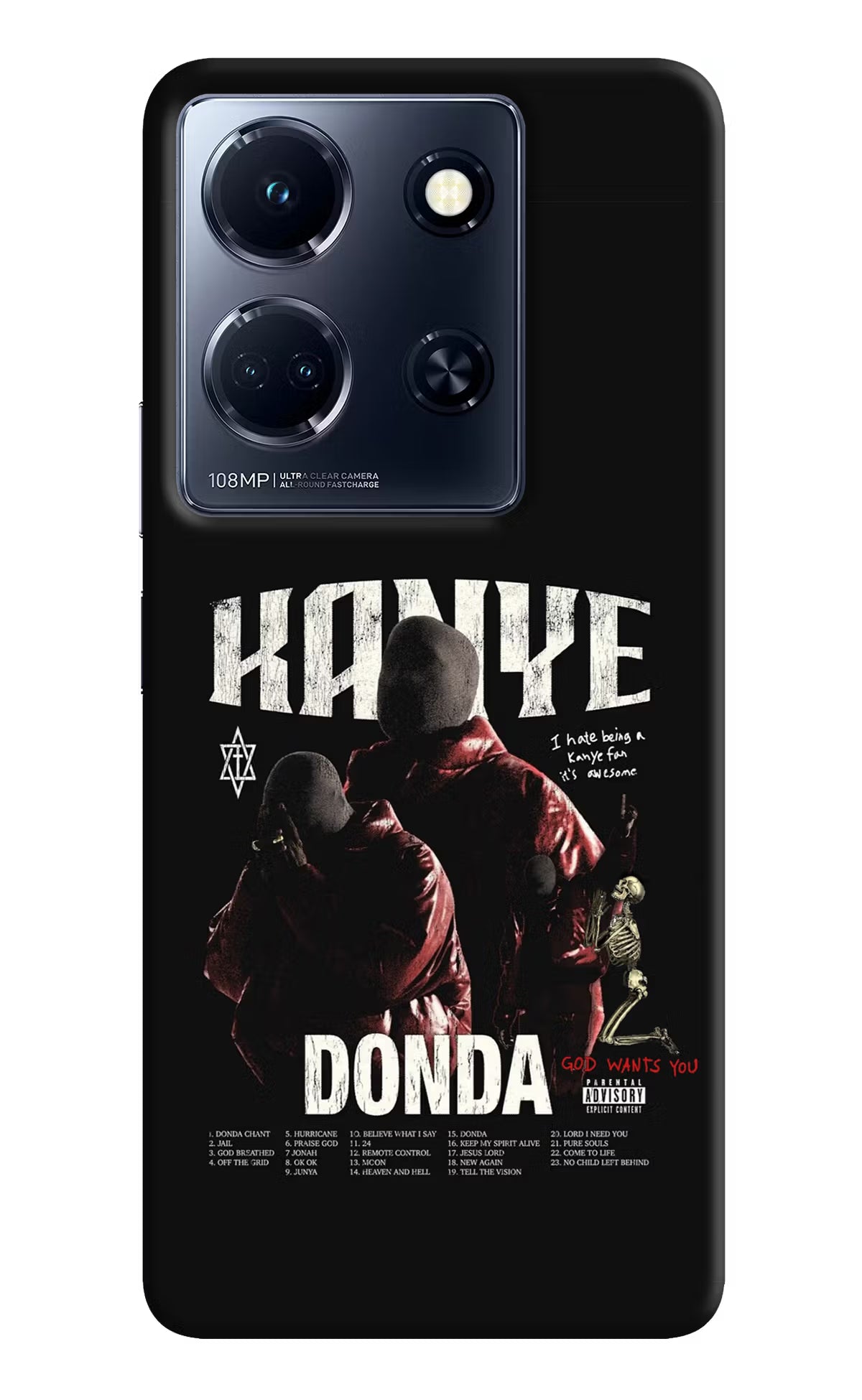 Donda Kanye West Infinix Note 30 5g Hard Case Back Cover by Casekaro