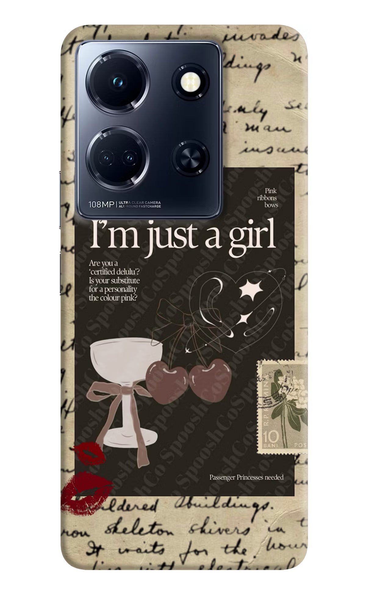 I am just a girl Infinix Note 30 5g Hard Case Back Cover by Casekaro