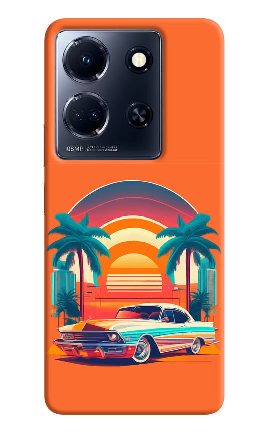 Palm Drive 80s Infinix Note 30 5g Hard Case Back Cover by Casekaro