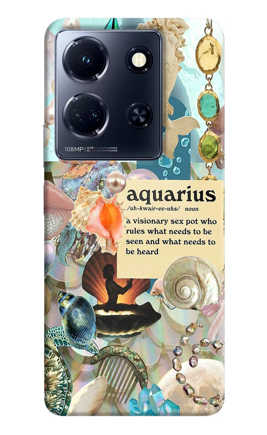 Aquarius Zodiac Infinix Note 30 5g Hard Case Back Cover by Casekaro