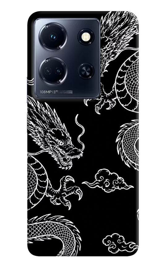 Twin Dragons Infinix Note 30 5g Hard Case Back Cover by Casekaro