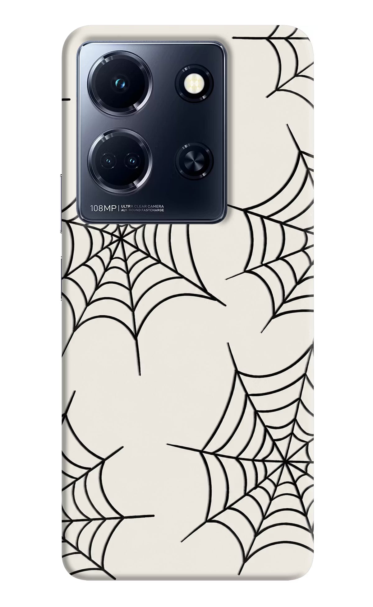 Spider Web Infinix Note 30 5g Hard Case Back Cover by Casekaro