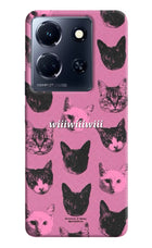 Pink Cats Infinix Note 30 5g Hard Case Back Cover by Casekaro