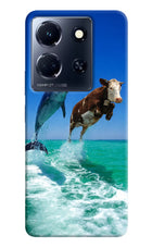 Dolphin vs Cow Infinix Note 30 5g Hard Case Back Cover by Casekaro