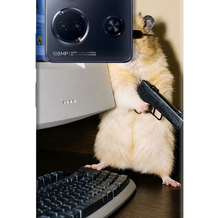 Hacker Hamster Infinix Note 30 5g Hard Case Back Cover by Casekaro