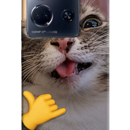 Silly Cat Call Infinix Note 30 5g Hard Case Back Cover by Casekaro