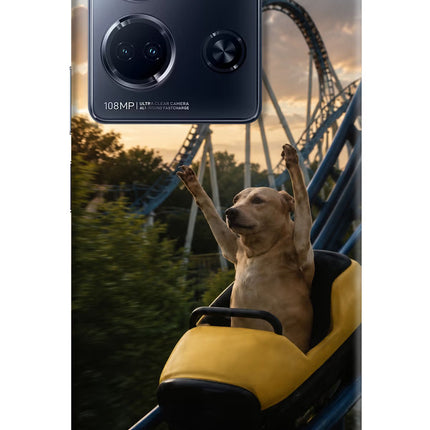 Rollercoaster Dog Infinix Note 30 5g Hard Case Back Cover by Casekaro
