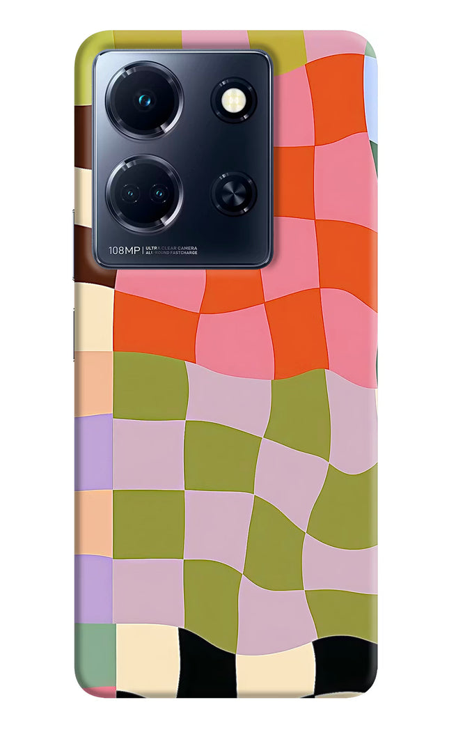 Wavy Grid Infinix Note 30 5g Hard Case Back Cover by Casekaro