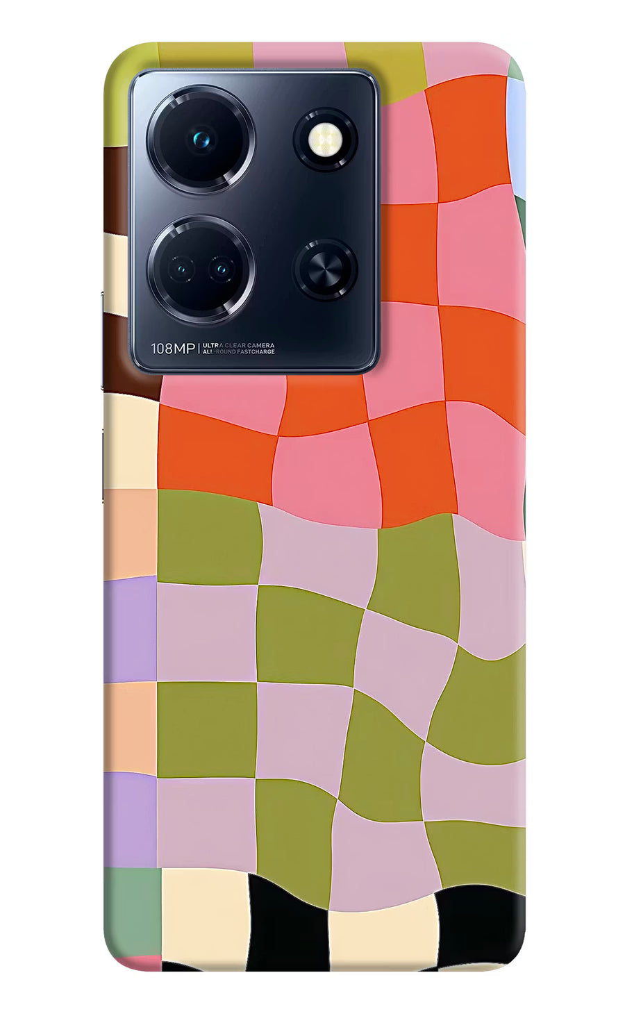 Wavy Grid Infinix Note 30 5g Back Cover, Hard case