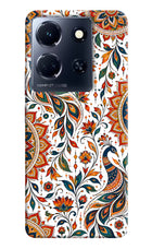 White Mayura Infinix Note 30 5g Hard Case Back Cover by Casekaro
