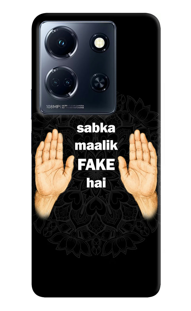 Sabka Malik Fake Infinix Note 30 5g Back Cover