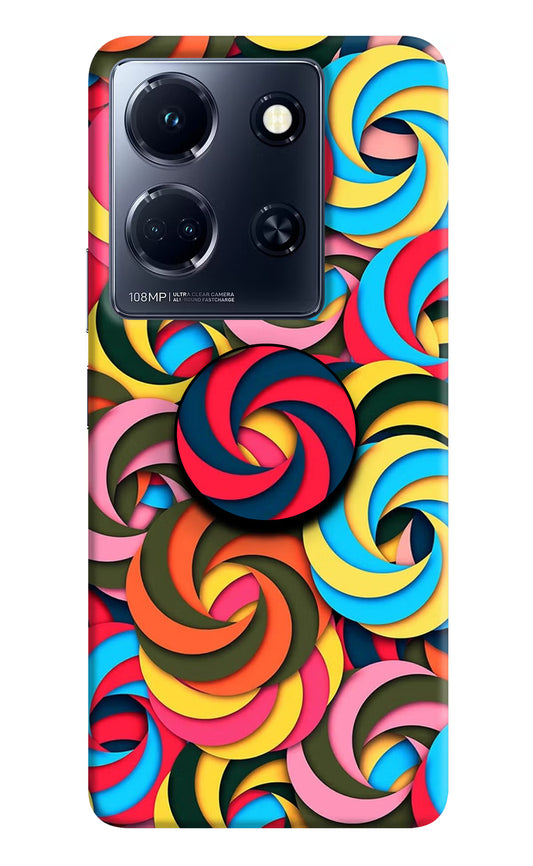 Spiral Pattern Infinix Note 30 5g Pop Case by Casekaro