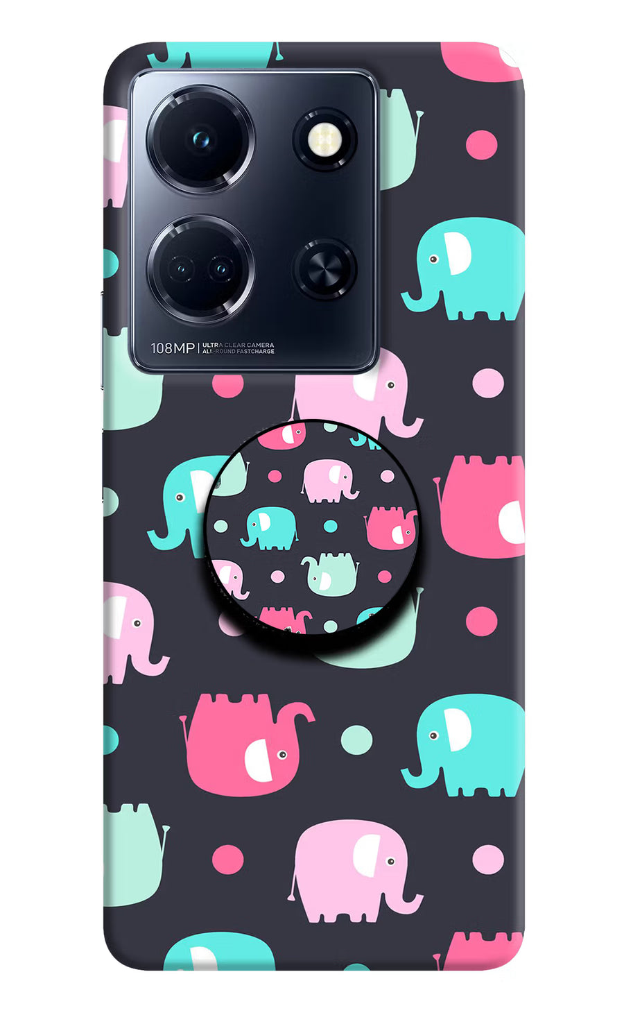 Baby Elephants Infinix Note 30 5g Pop Case, Hard case