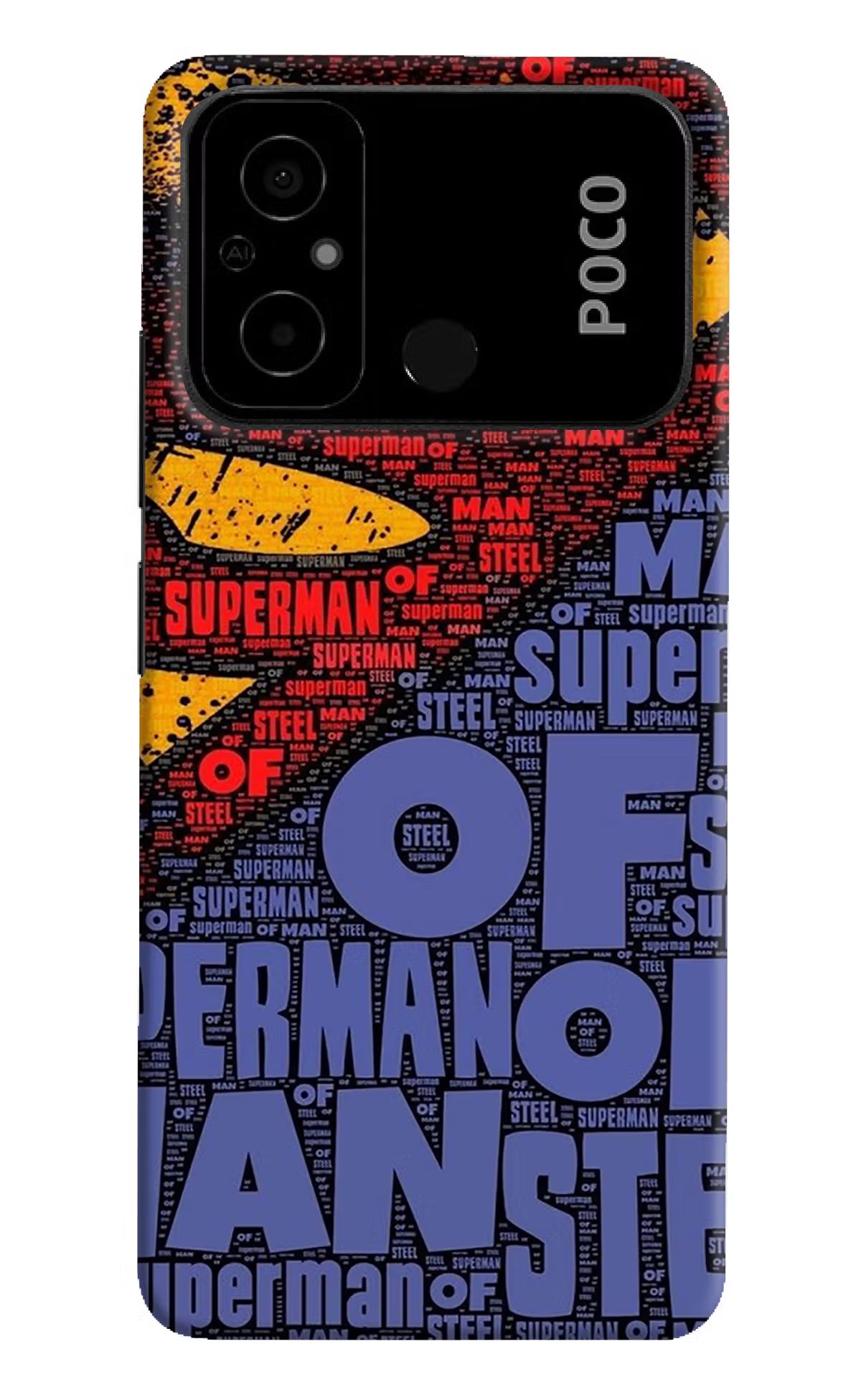 Superman Poco C55 Hard Case Back Cover by Casekaro