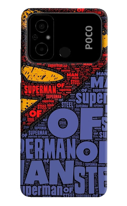 Superman Poco C55 Hard Case Back Cover by Casekaro