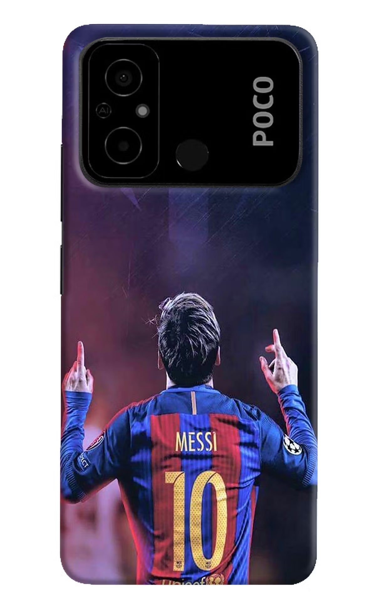 Messi Poco C55 Hard Case Back Cover by Casekaro