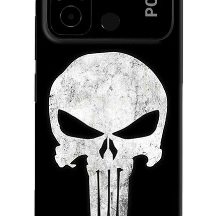 Punisher Skull Poco C55 Hard Case Back Cover by Casekaro