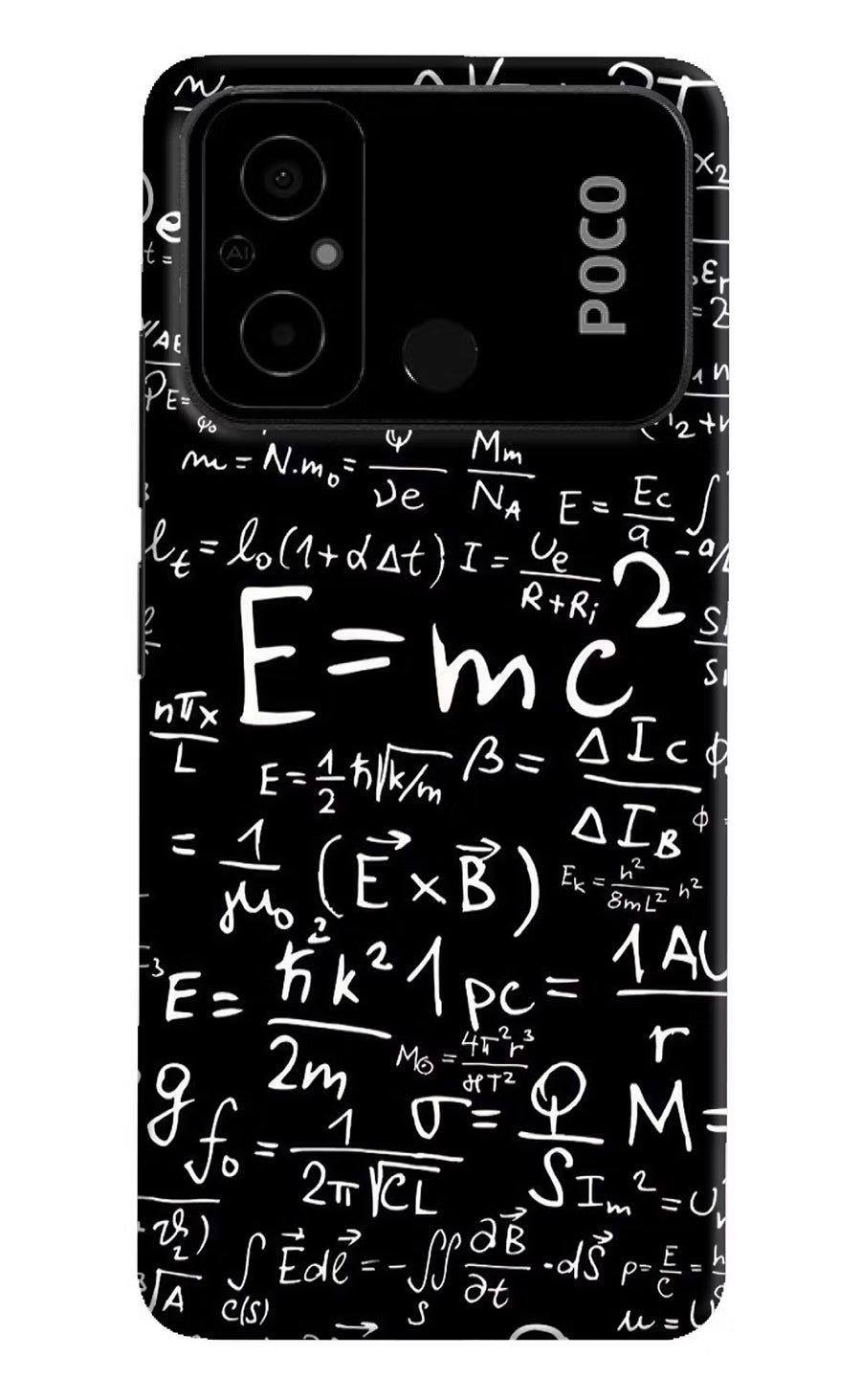 Physics Formula Poco C55 Back Cover, Hard case