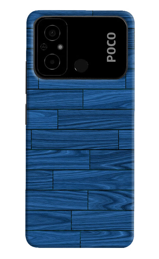 Wooden Texture Poco C55 Hard Case Back Cover by Casekaro