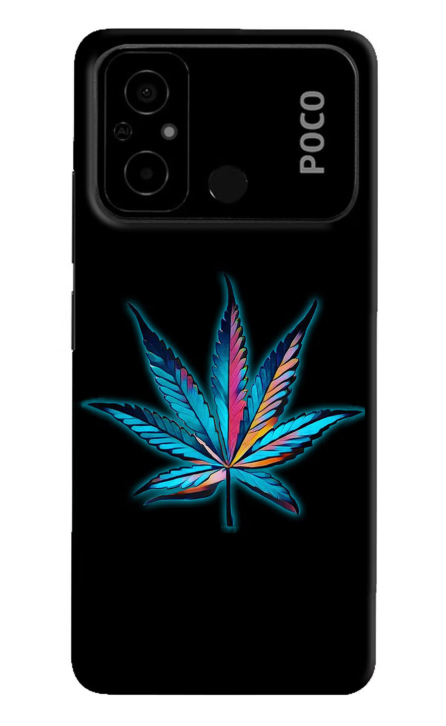 Weed Poco C55 Back Cover, Hard case