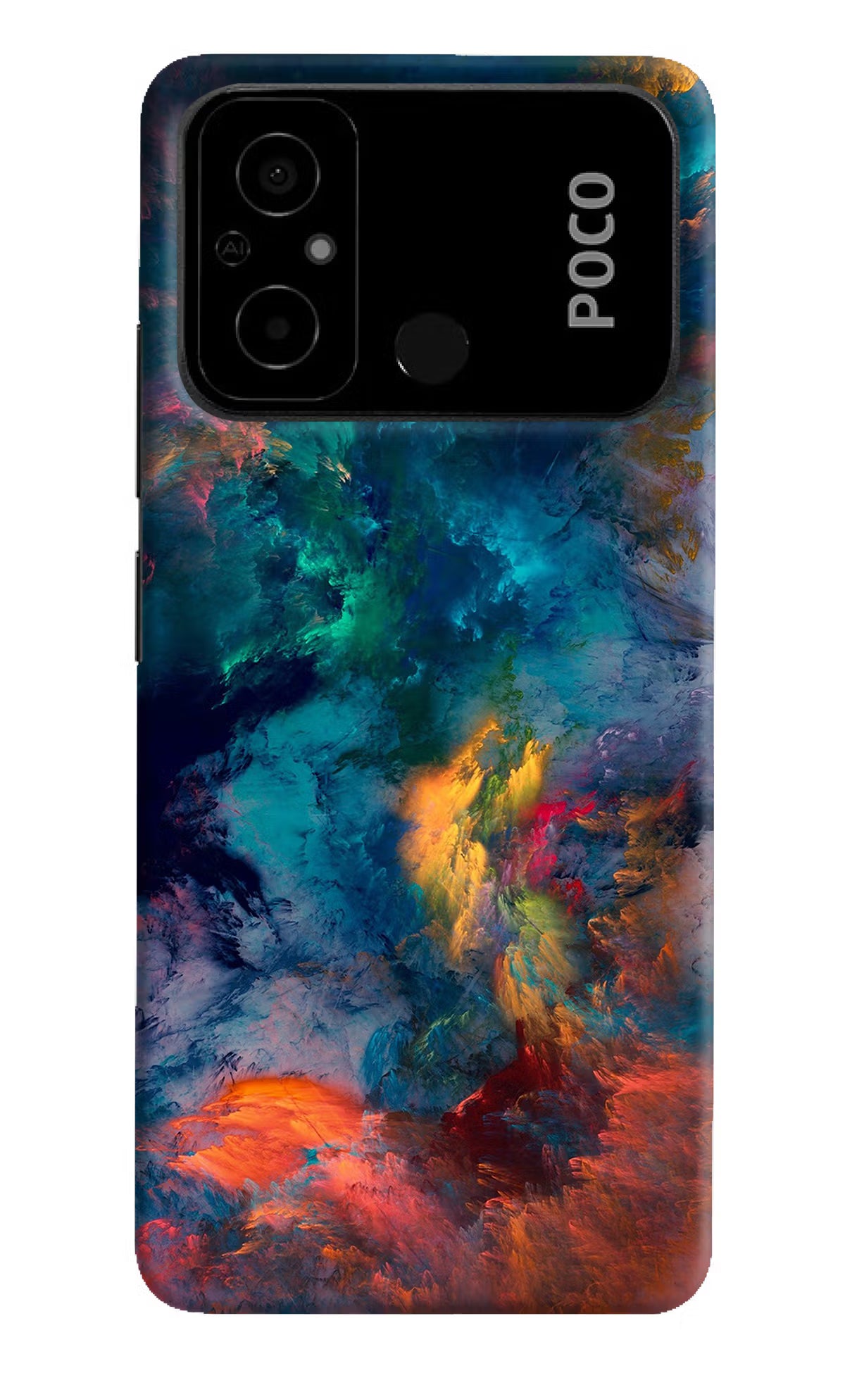 Artwork Paint Poco C55 Hard Case Back Cover by Casekaro