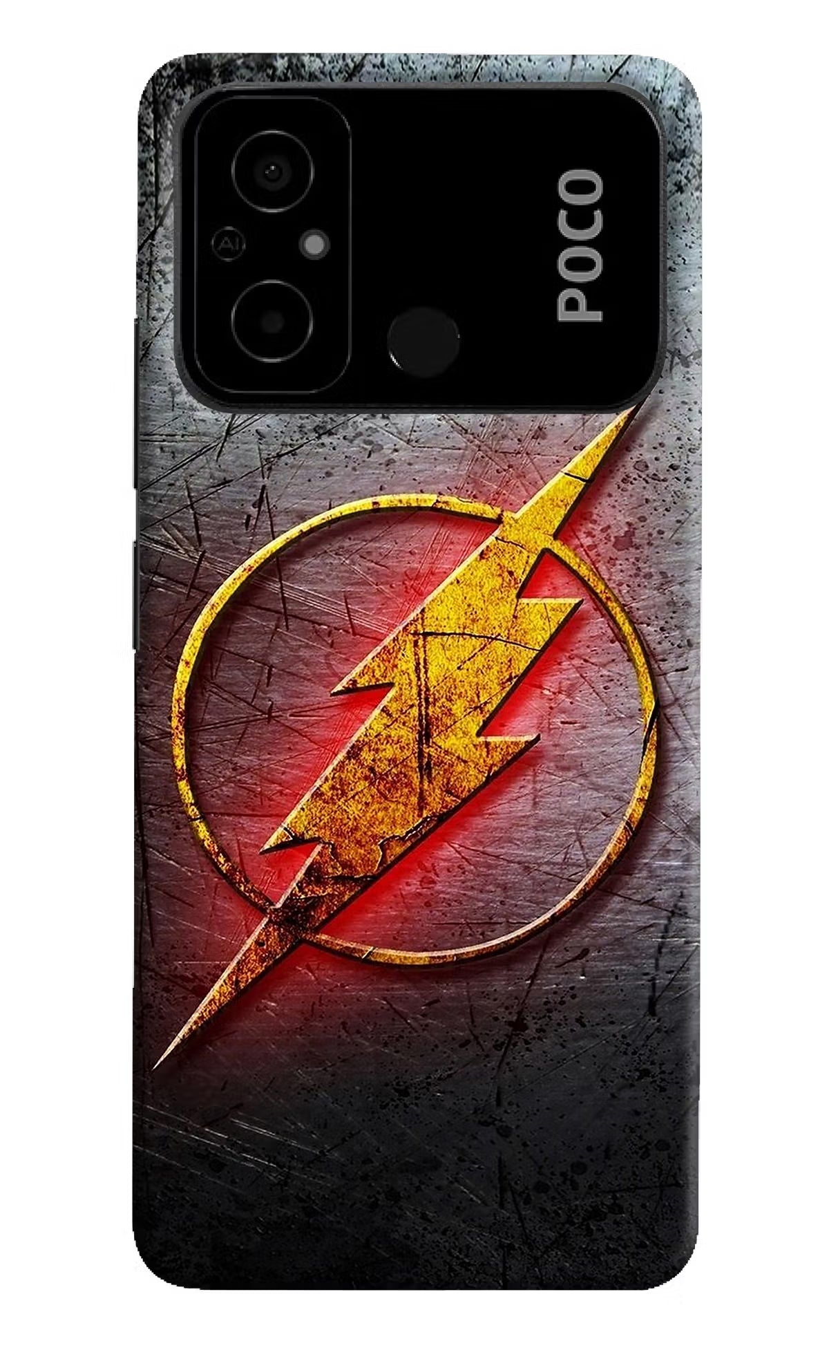 Flash Poco C55 Hard Case Back Cover by Casekaro