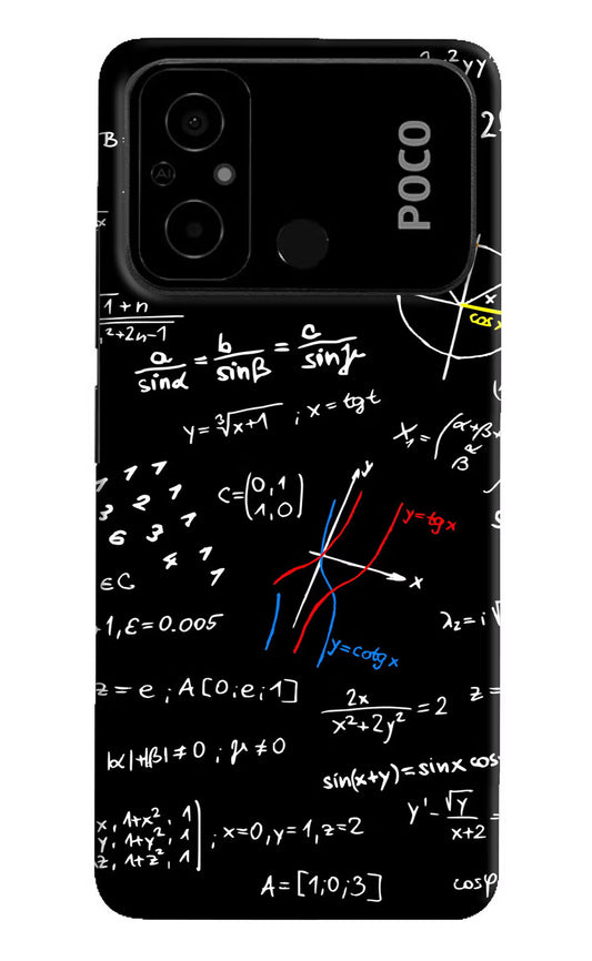 Mathematics Formula Poco C55 Hard Case Back Cover by Casekaro