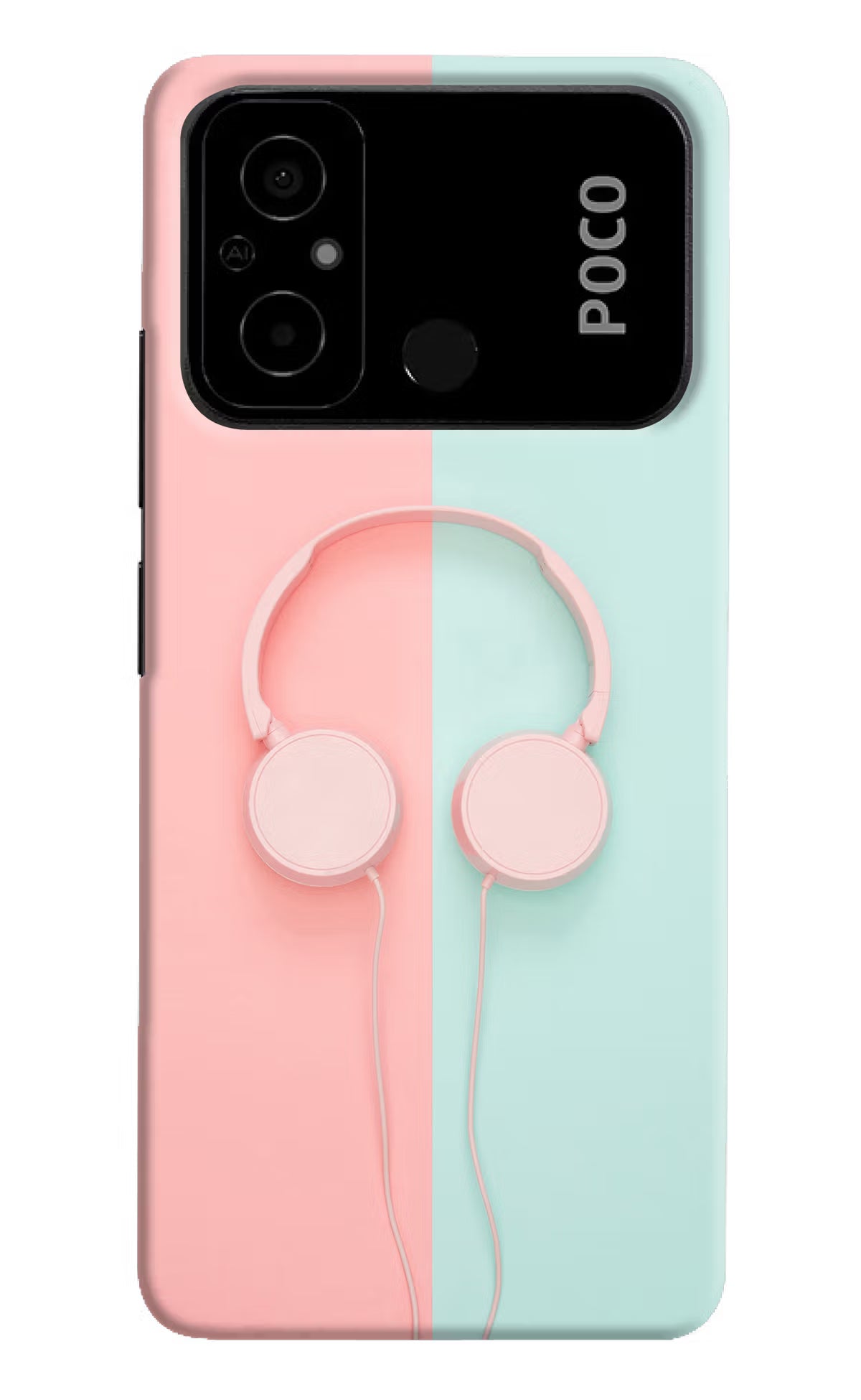 Music Lover Poco C55 Hard Case Back Cover by Casekaro