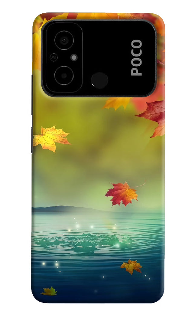 Flowers Poco C55 Hard Case Back Cover by Casekaro