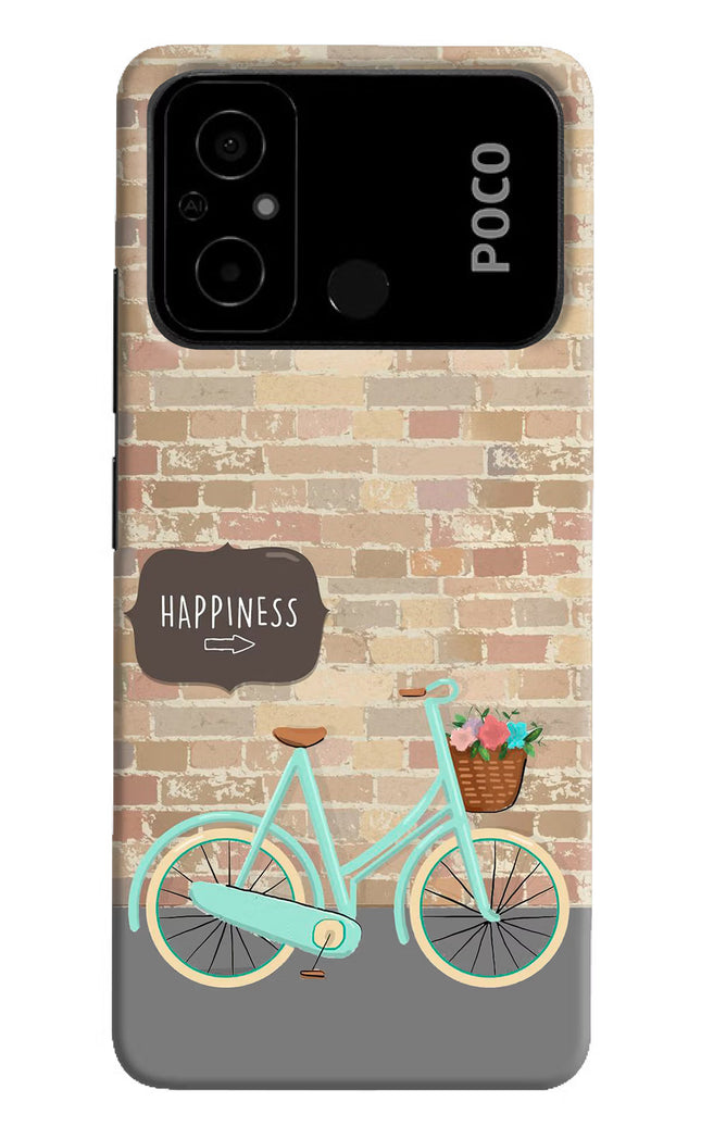 Happiness Artwork Poco C55 Hard Case Back Cover by Casekaro