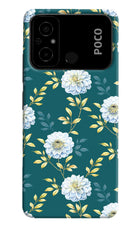 Flowers Poco C55 Hard Case Back Cover by Casekaro