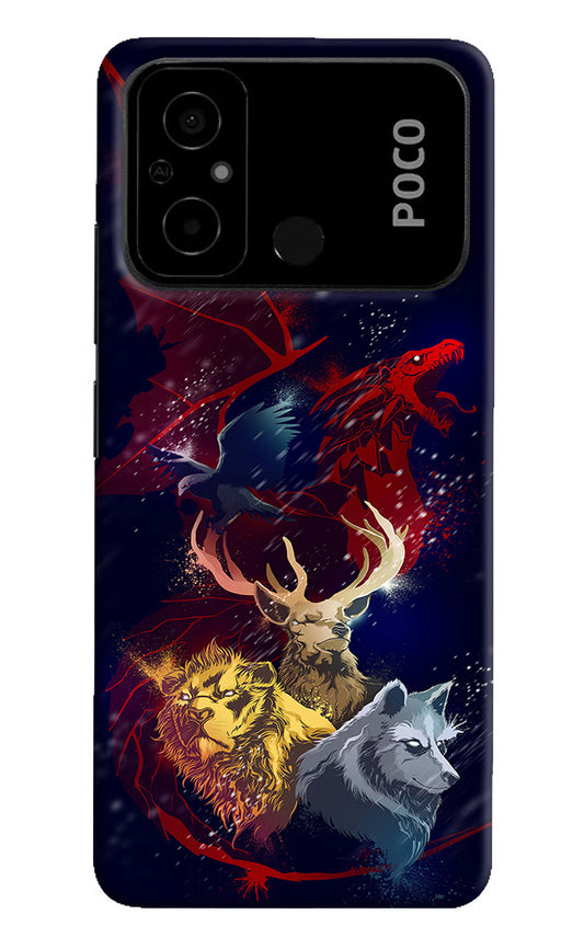 Game Of Thrones Poco C55 Hard Case Back Cover by Casekaro