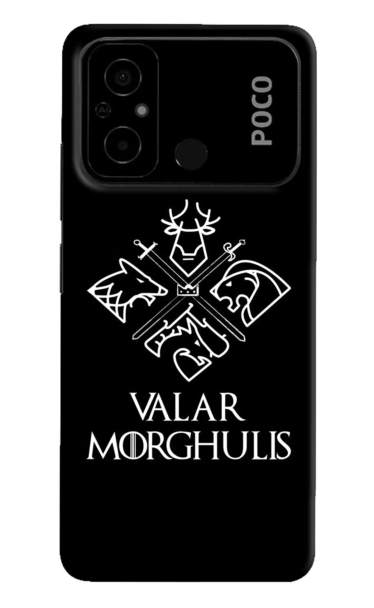 Valar Morghulis | Game Of Thrones Poco C55 Hard Case Back Cover by Casekaro