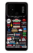 FRIENDS Poco C55 Hard Case Back Cover by Casekaro