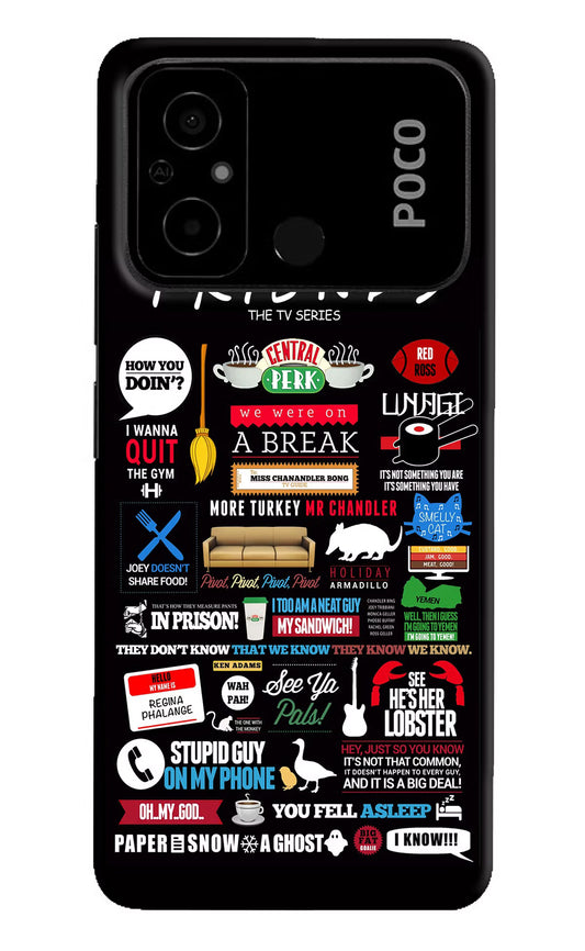 FRIENDS Poco C55 Hard Case Back Cover by Casekaro