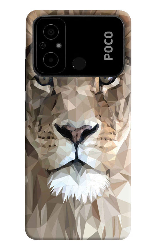 Lion Art Poco C55 Hard Case Back Cover by Casekaro