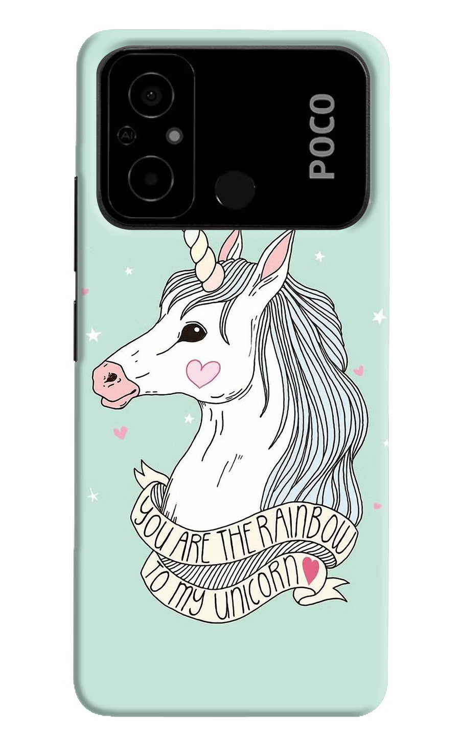 Unicorn Wallpaper Poco C55 Back Cover, Hard case