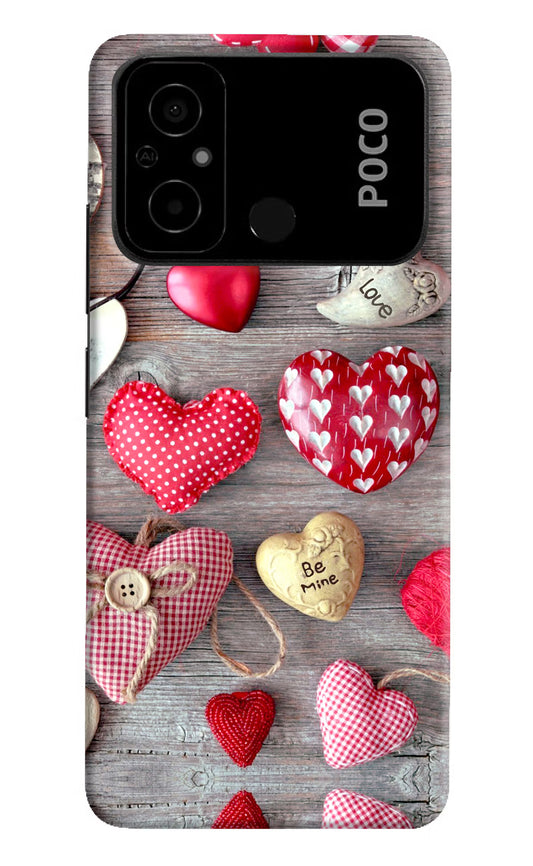 Love Wallpaper Poco C55 Hard Case Back Cover by Casekaro