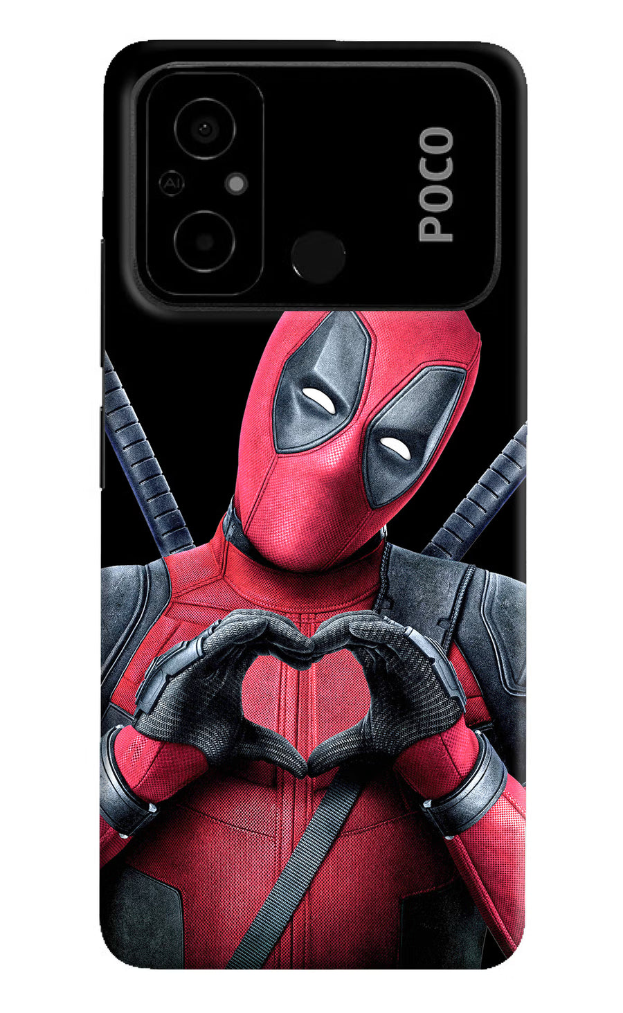 Deadpool Poco C55 Back Cover, Hard case