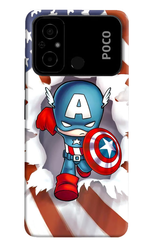 Captain America Poco C55 Hard Case Back Cover by Casekaro