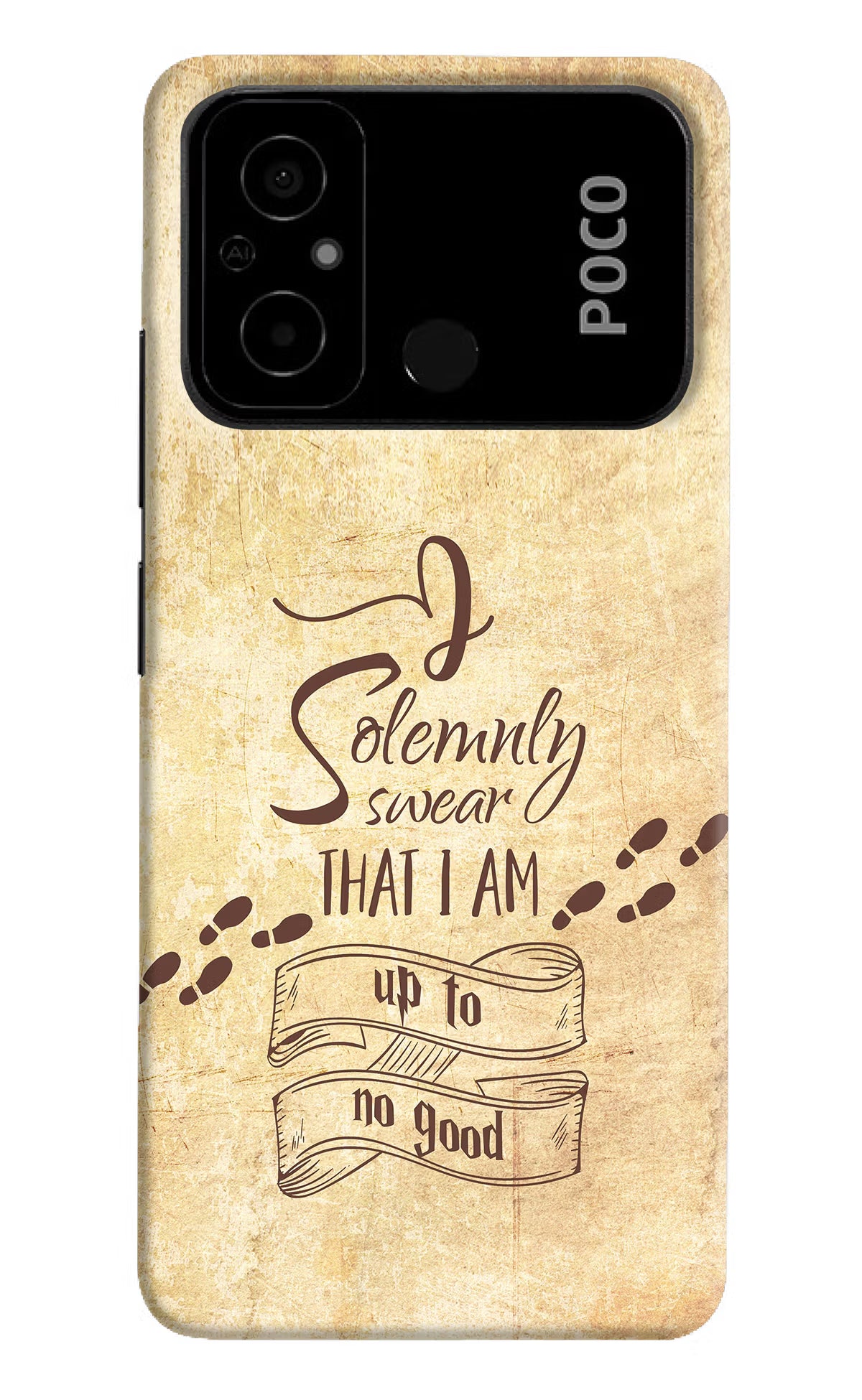 I Solemnly swear that i up to no good Poco C55 Hard Case Back Cover by Casekaro