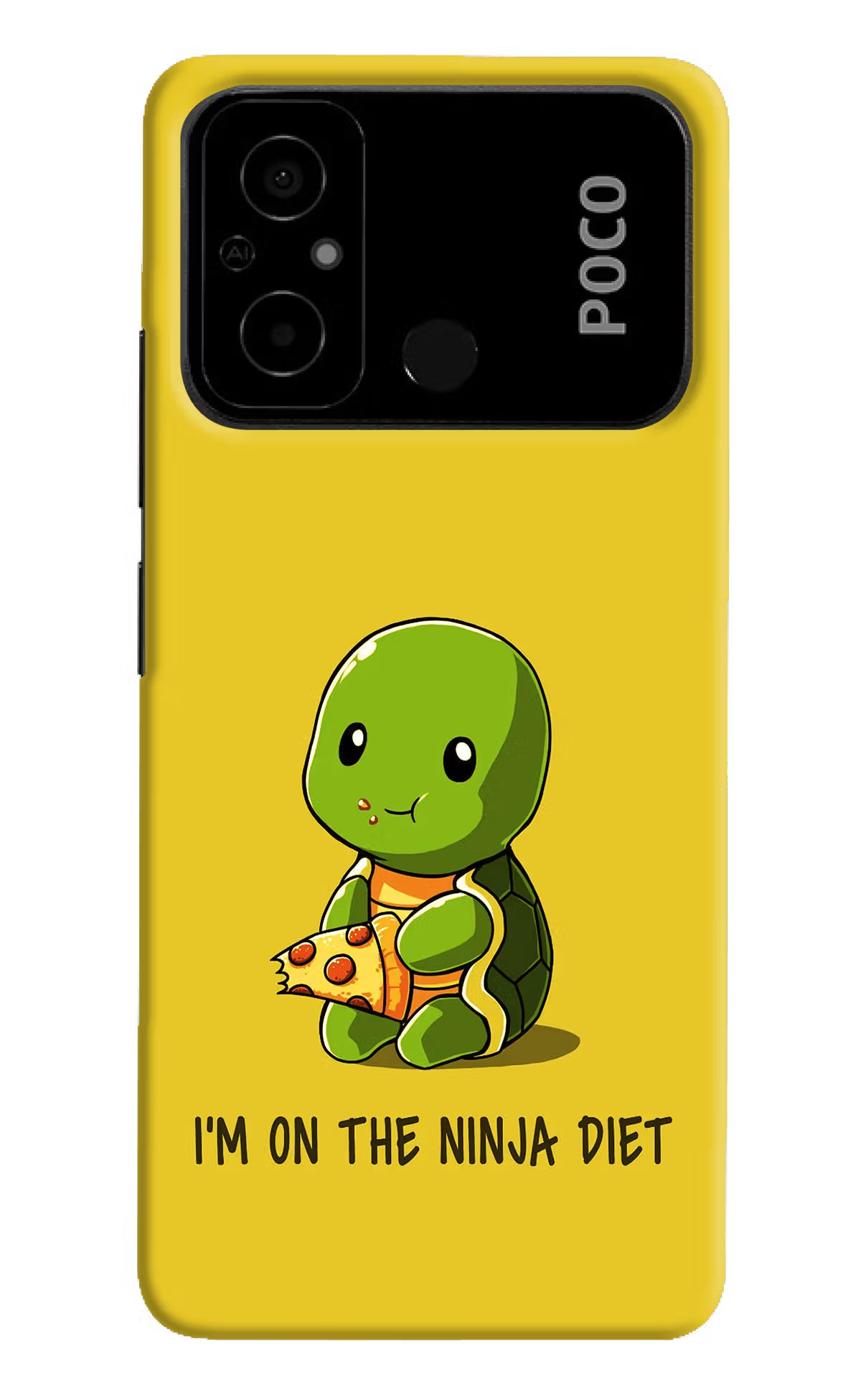 I'm on Ninja Diet Poco C55 Hard Case Back Cover by Casekaro